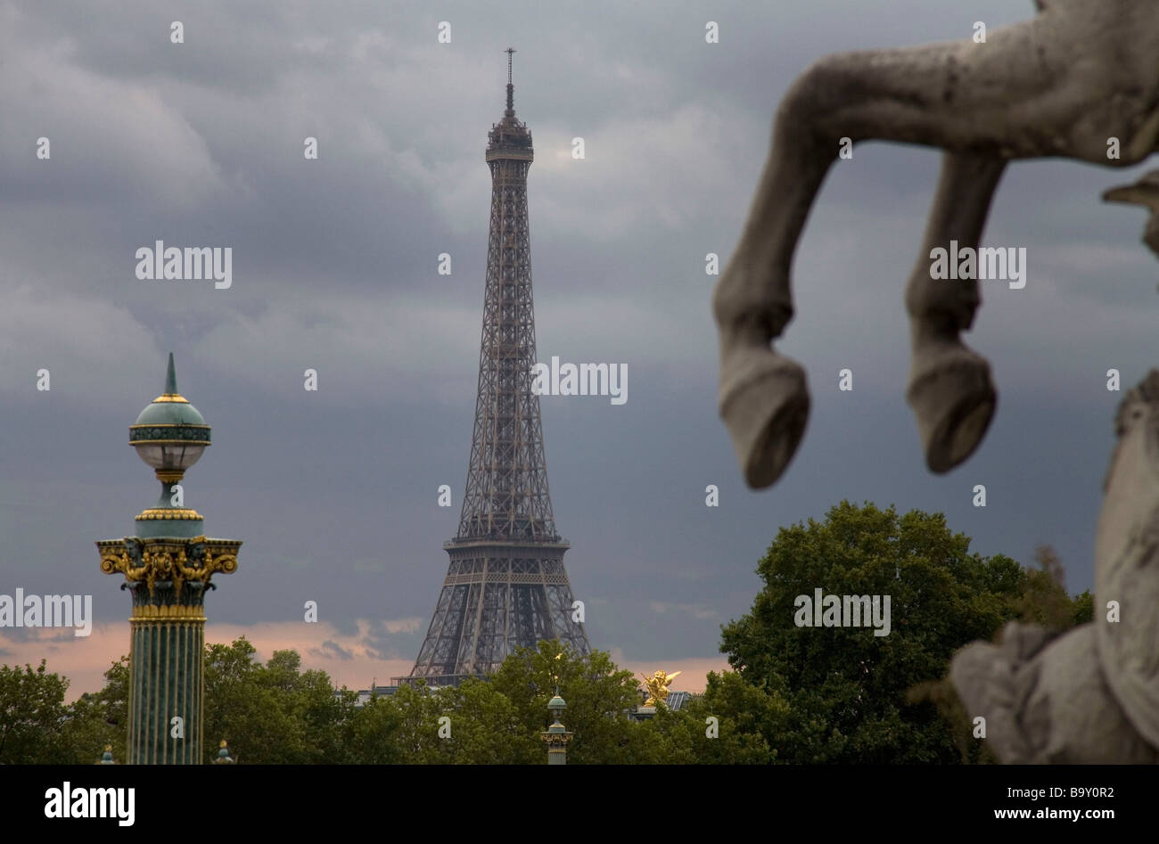 Eiffelturm in Paris, Frankreich Stockfoto