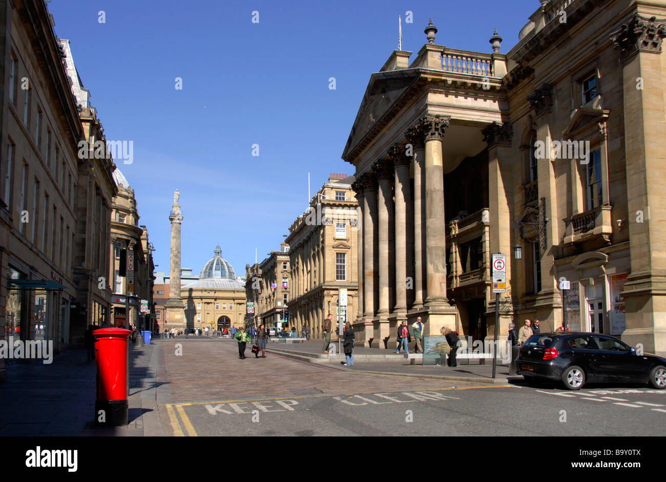 Newcastle Theatre royal grau Straße Stockfoto