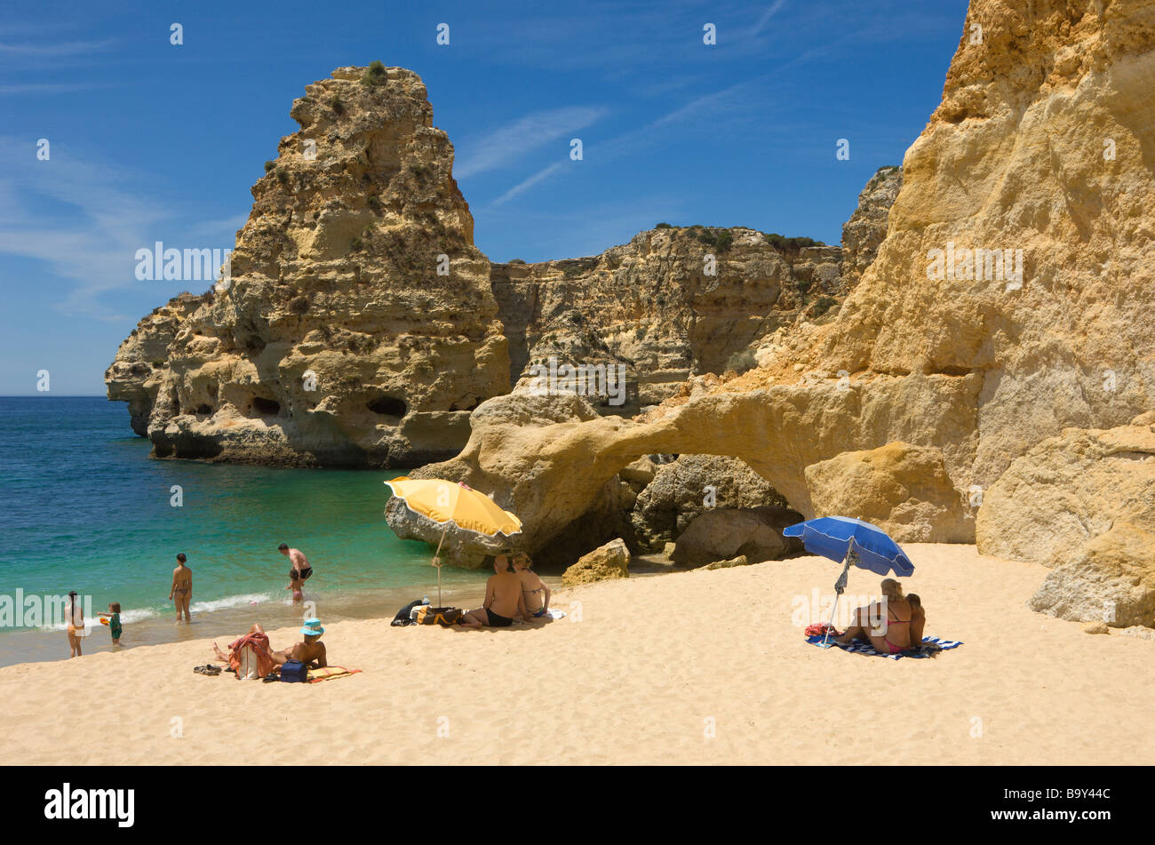 Portugal Algarve-Armacao de Pera Praia da Marinha Strand Stockfoto