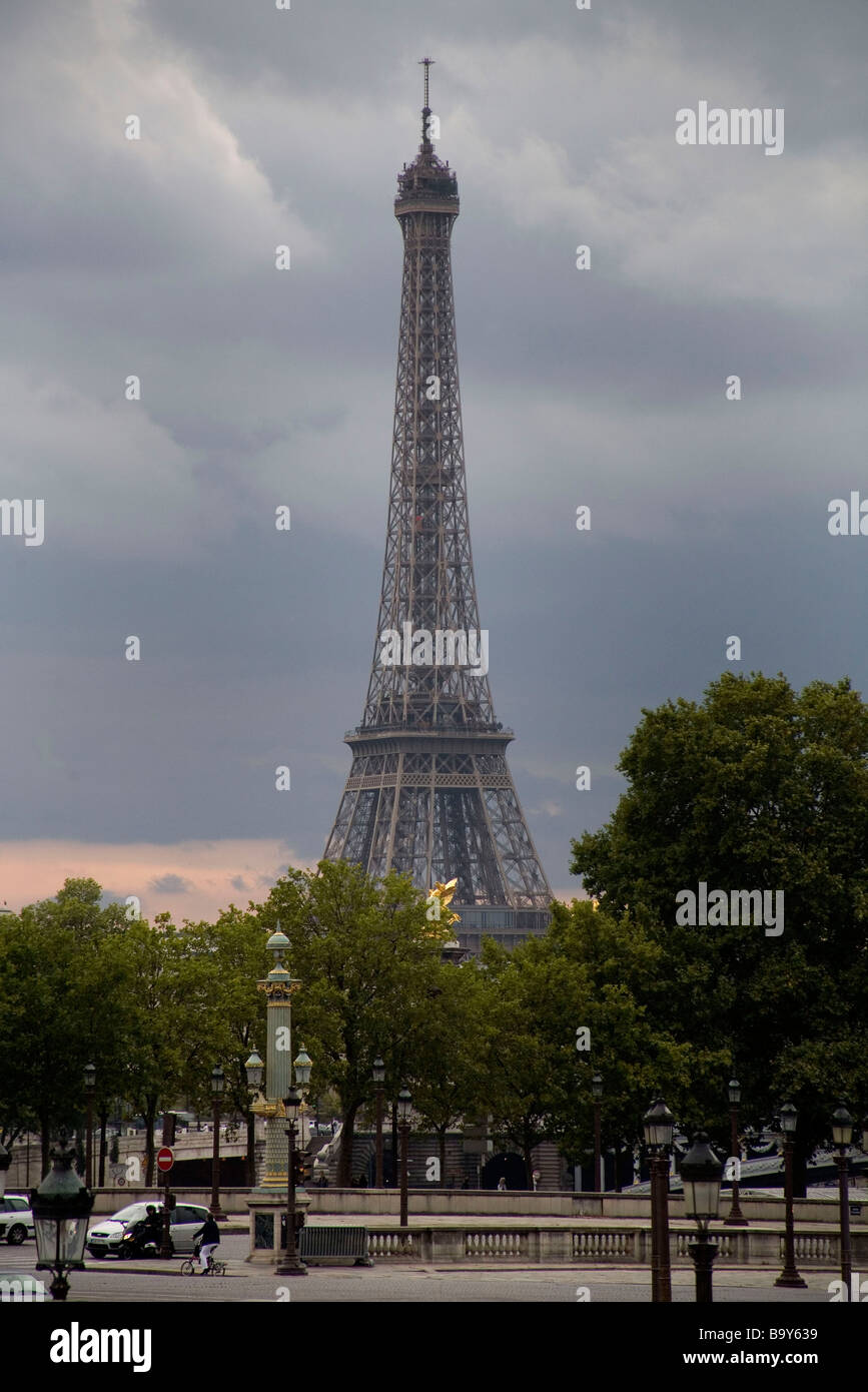Eiffelturm in Paris, Frankreich Stockfoto