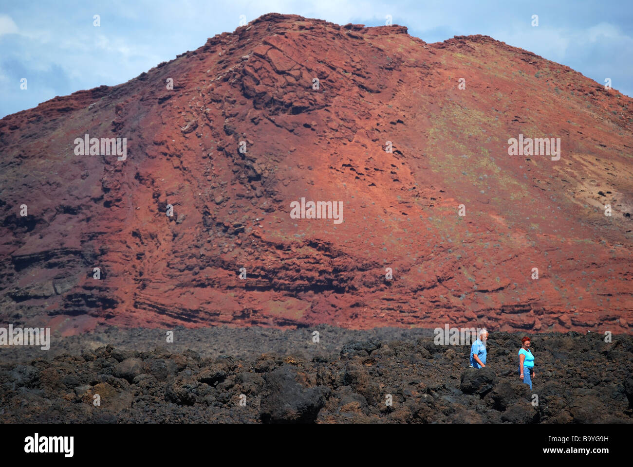 Vulkanischer Lava, Los Hervideros, Lanzarote, Kanarische Inseln, Spanien Stockfoto