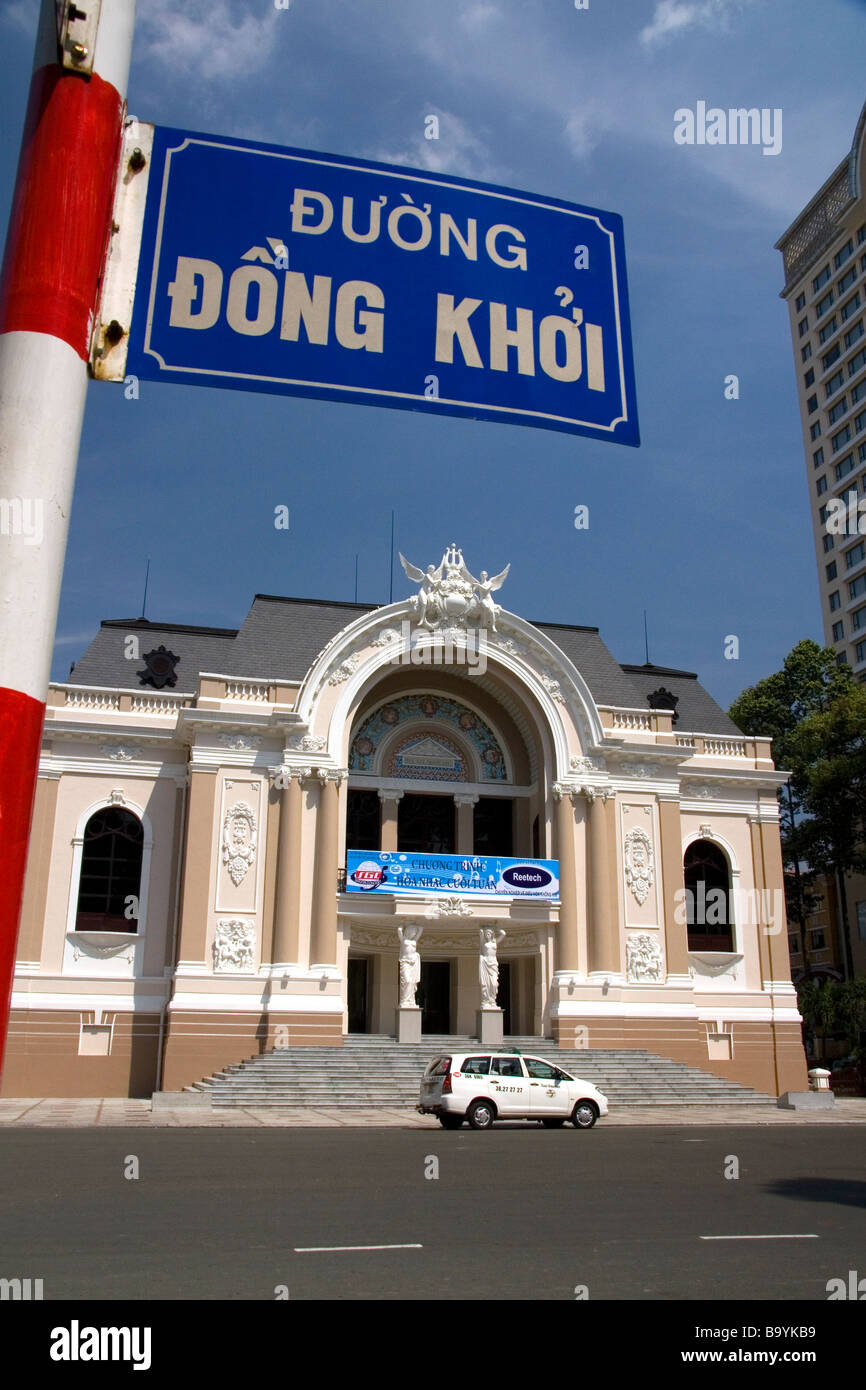 Das Opernhaus Saigon in Ho-Chi-Minh-Stadt-Vietnam Stockfoto