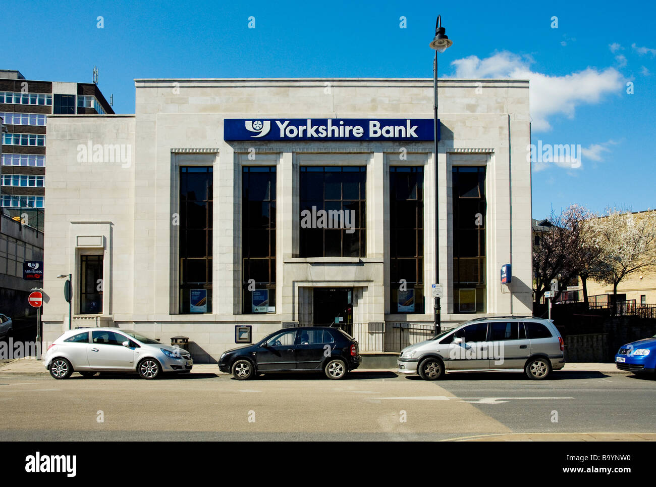 Yorkshire Bank in Halifax, Yorkshire Stockfoto