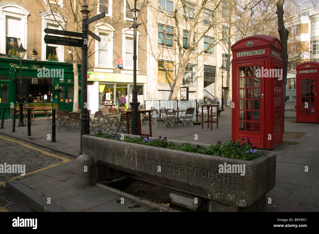Vieh Trog Aylesbury Street clerkenwell Stockfoto