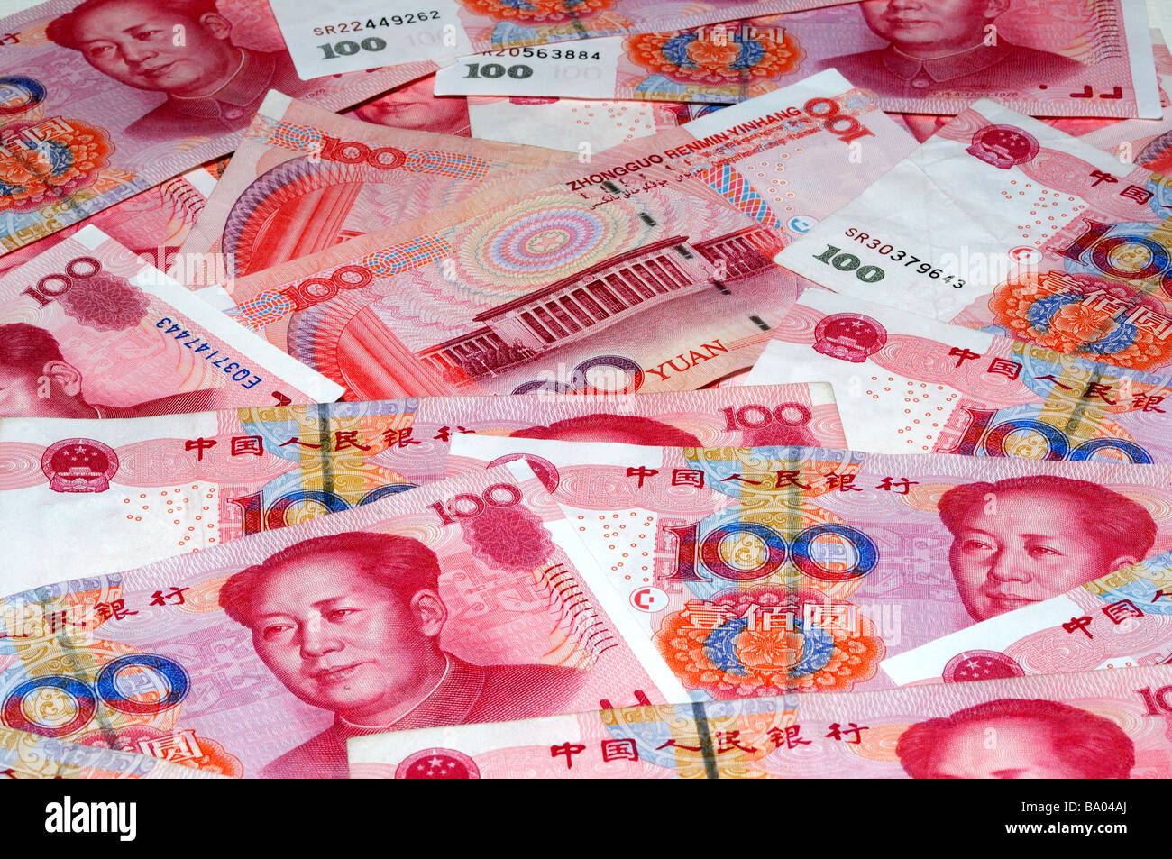 Chinesische Banknoten Stockfoto
