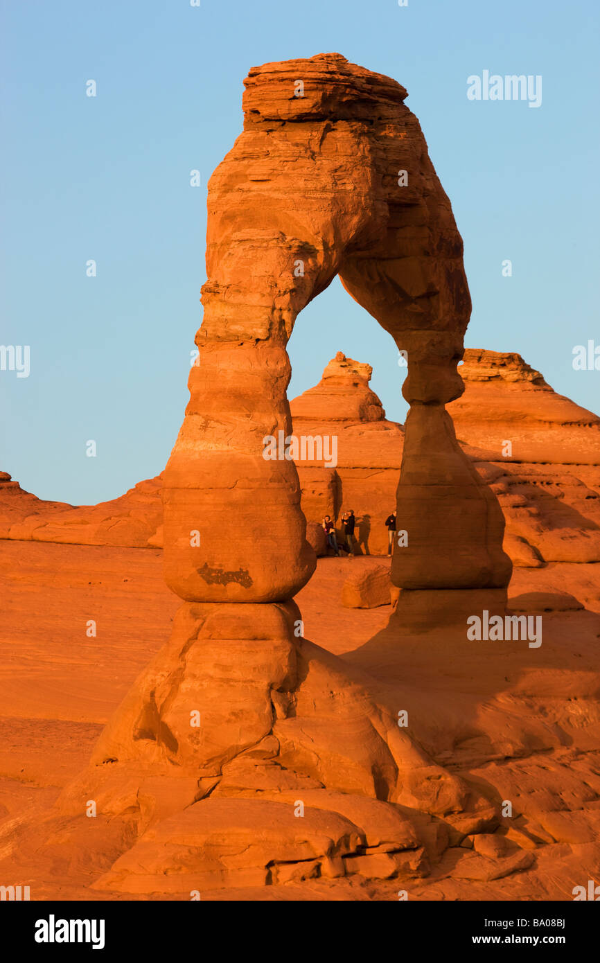 Delicate Arch Arches National Park in der Nähe von Moab Utah Stockfoto