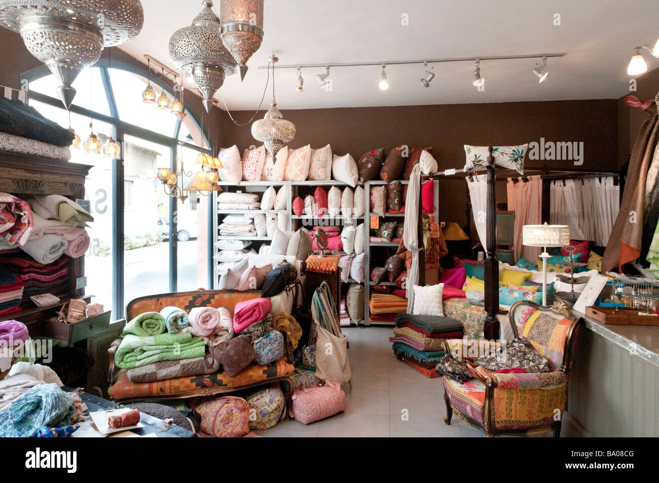 Badim, einem modischen Shop in Neve Tzedek Bezirk Tel Aviv Israel Stockfoto