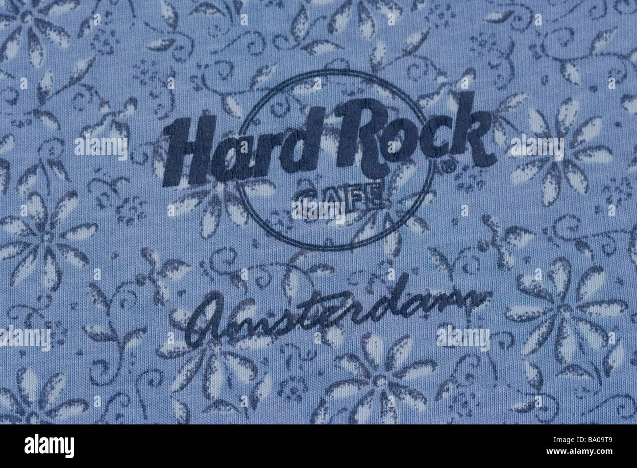 Logo von Hard Rock Cafe HRC Amsterdam Stockfoto