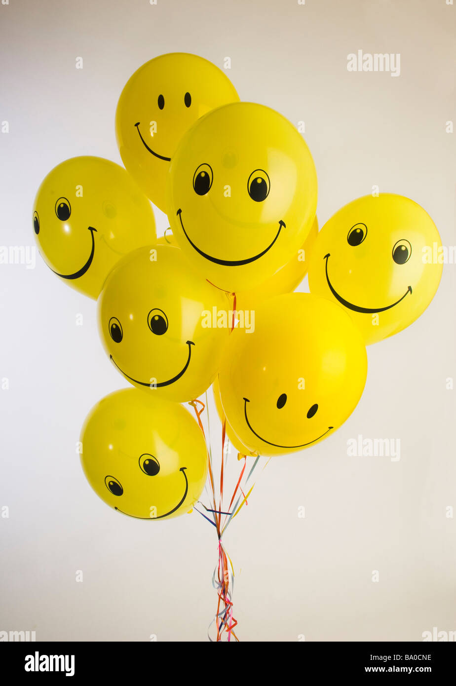 Smily Gesichter baloons Stockfoto