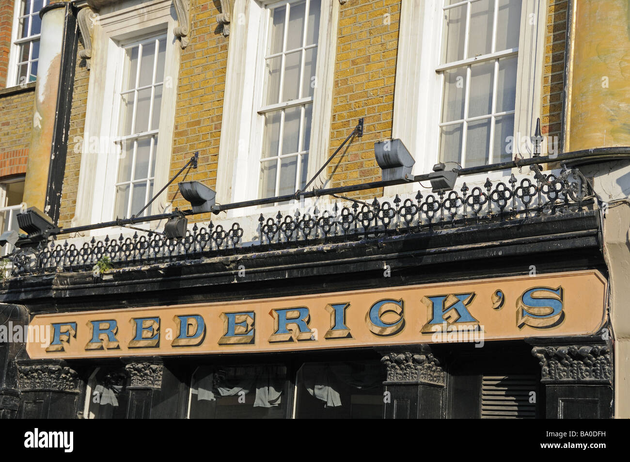 Friedrichs Restaurant Camden Passage Islington London England UK Stockfoto