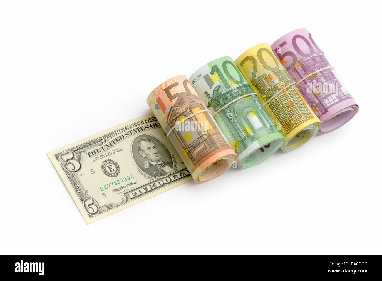 auf dem weißen Hintergrund isoliert Stockfoto