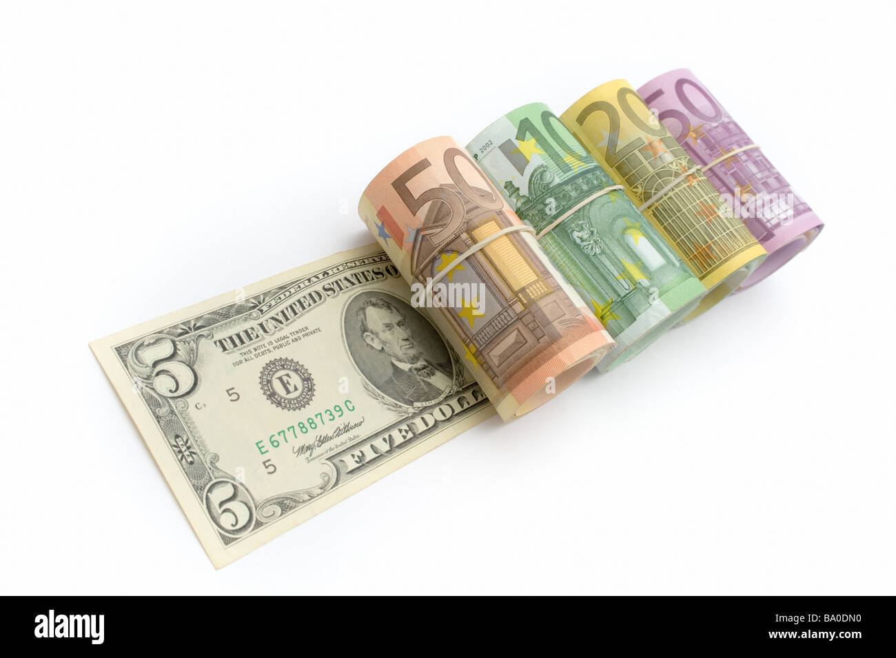 auf dem weißen Hintergrund isoliert Stockfoto