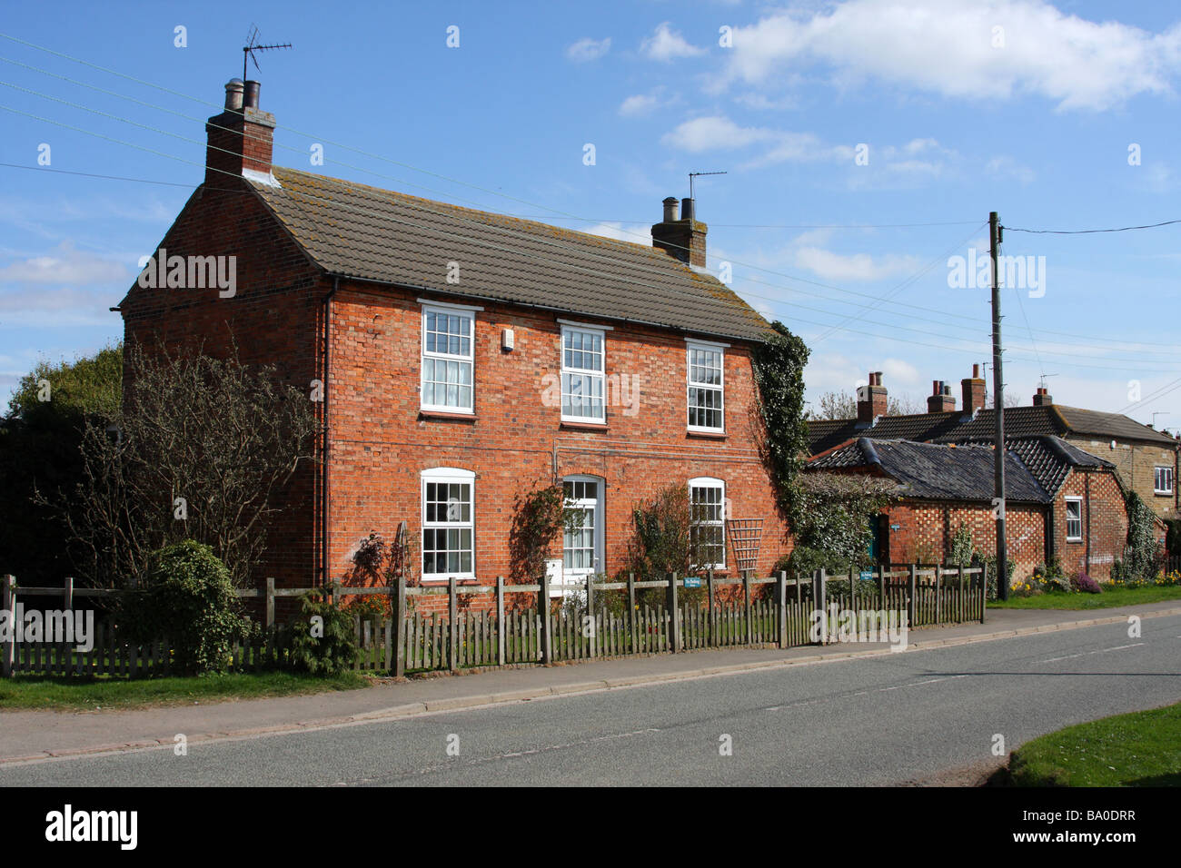 Ein freistehendes Haus im Dorf Redmile, Leicestershire, England, Großbritannien Stockfoto