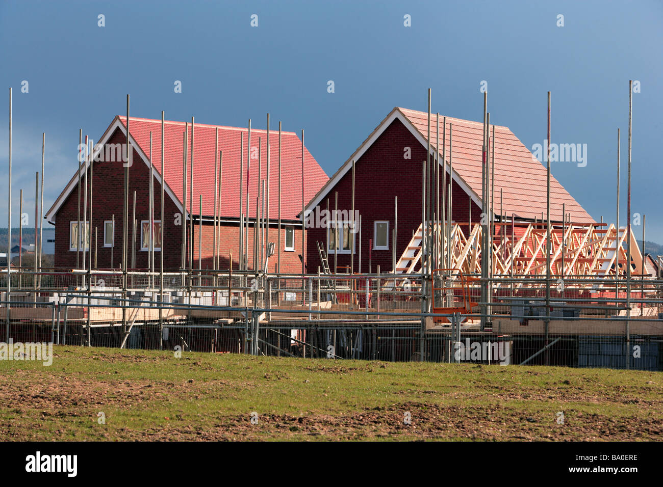 Neue Wohnungsbau UK Stockfoto