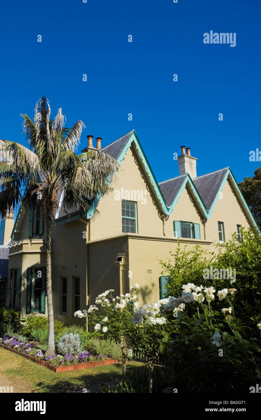 Kirribilli House, Sydney. Der offizielle Sydney Wohnsitz des australischen Premierministers. Stockfoto