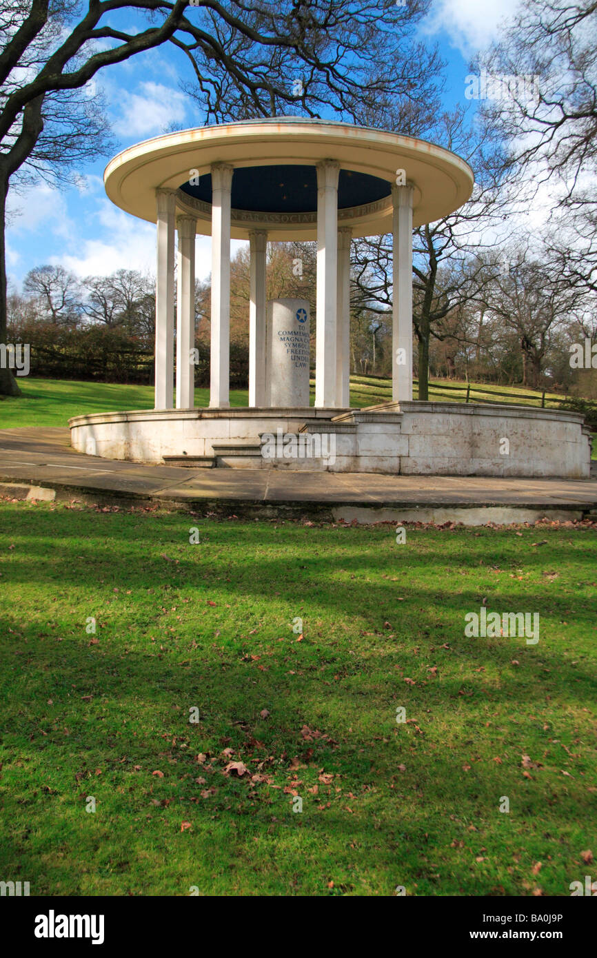 Die Magna Carta Memorial in Runnymede. Mar 2009 Stockfoto