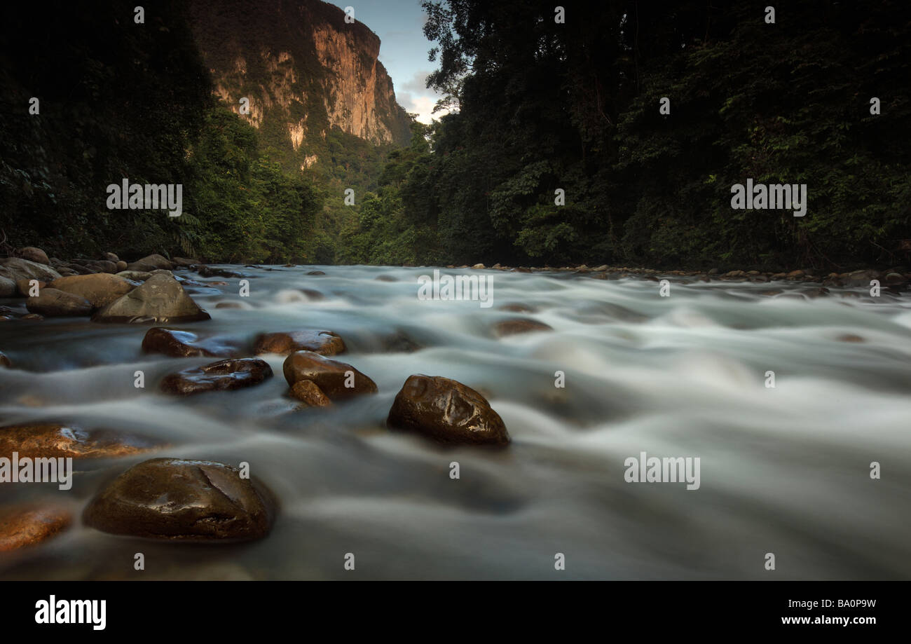 Die Melinau Schlucht in Gunung Mulu National Park, Sarawak, Borneo. Stockfoto