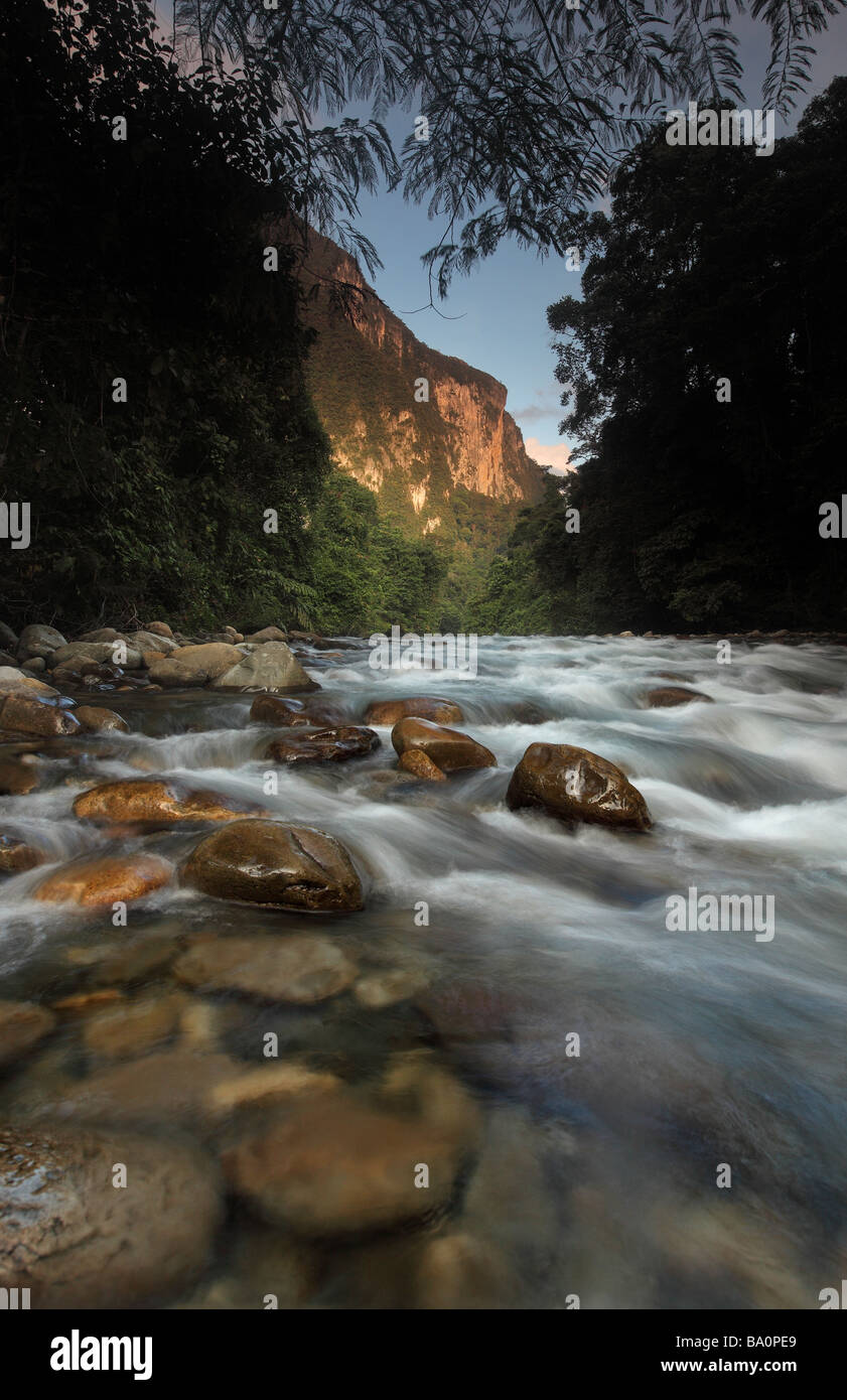 Die Melinau Schlucht in Gunung Mulu National Park, Sarawak, Borneo. Stockfoto