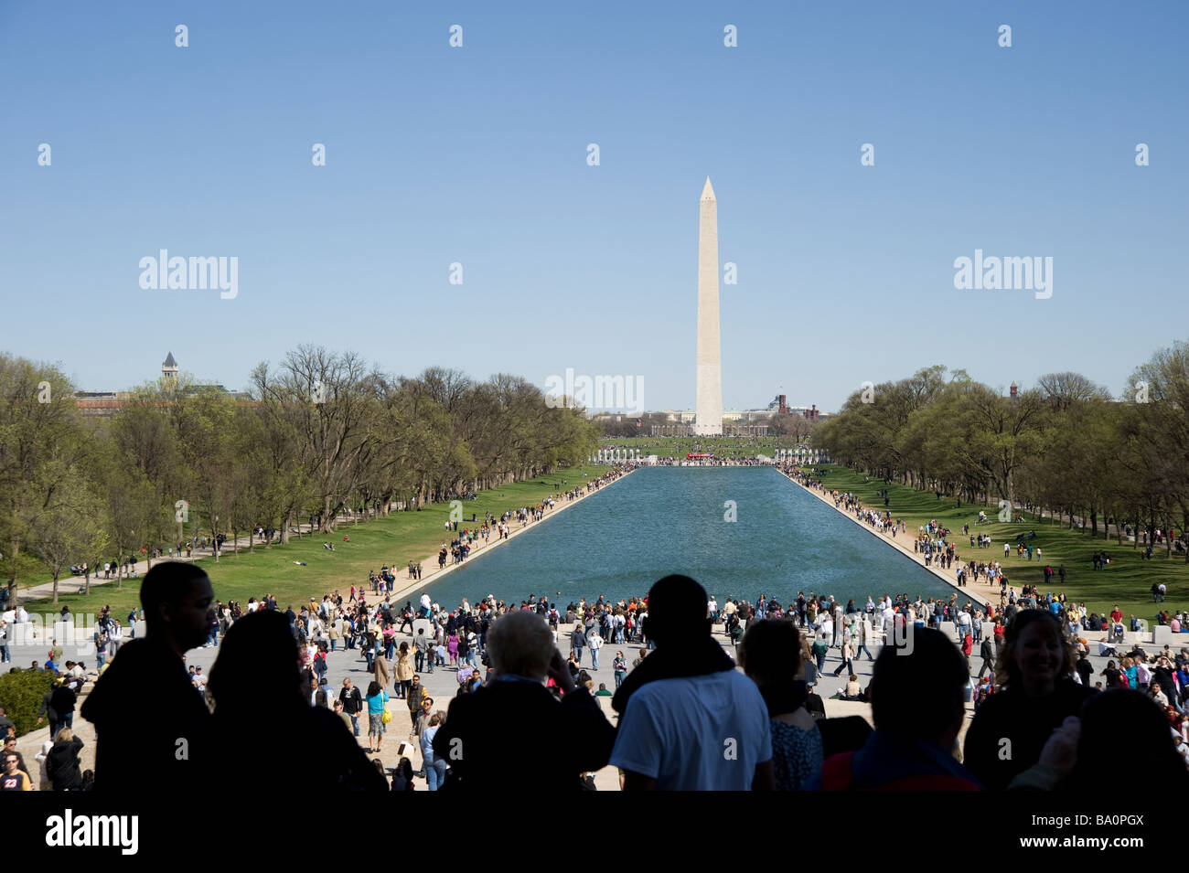 Washington Monument Architektur Sehenswürdigkeiten Stockfoto