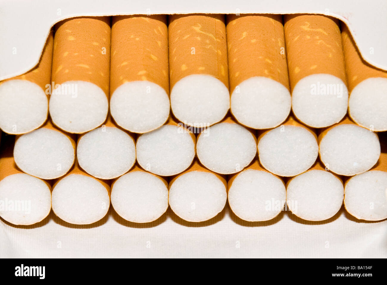 Paket von Zigaretten Stockfoto