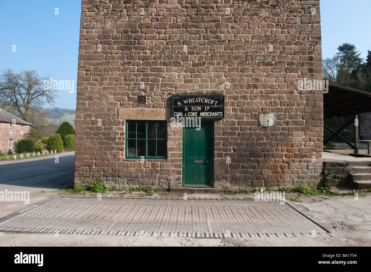 "Wheatcroft & Söhne" Cromford "Fahrzeug Brückenwaage" bei "Cromford Wharf", Derbyshire, England, "Great Britain" Stockfoto