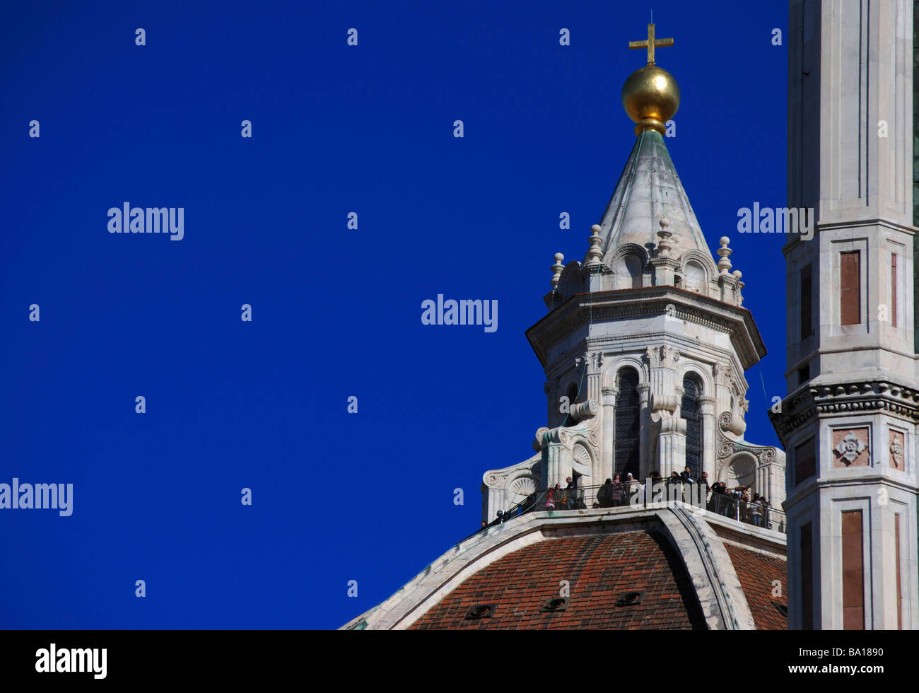 Detail, Dome, il Duomo di Firenze, Florenz Kathedrale Stockfoto