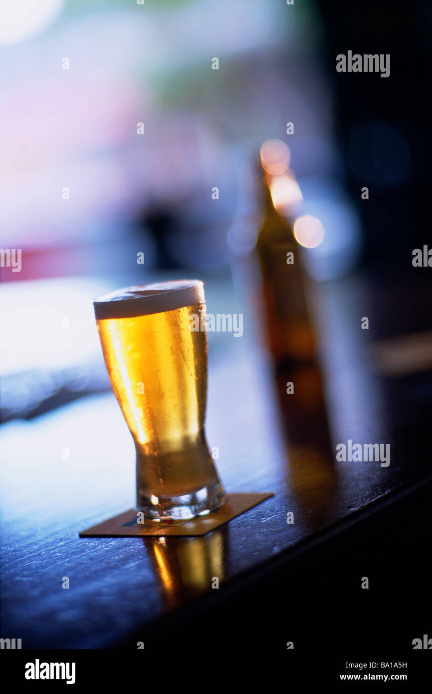 Glas Bier Stockfoto
