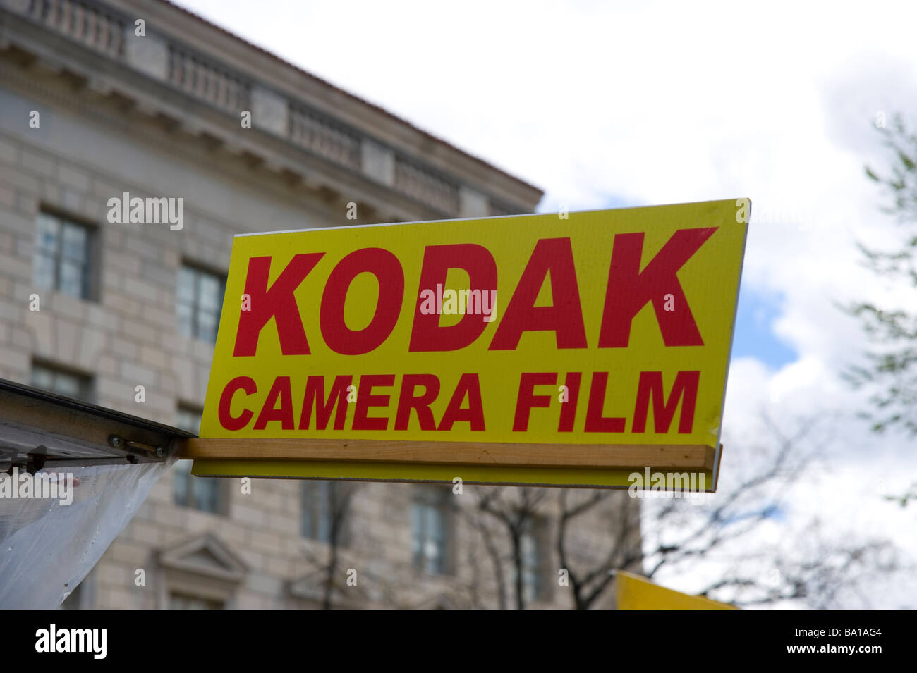 Kodak-Kamera Film Zeichen Stockfoto