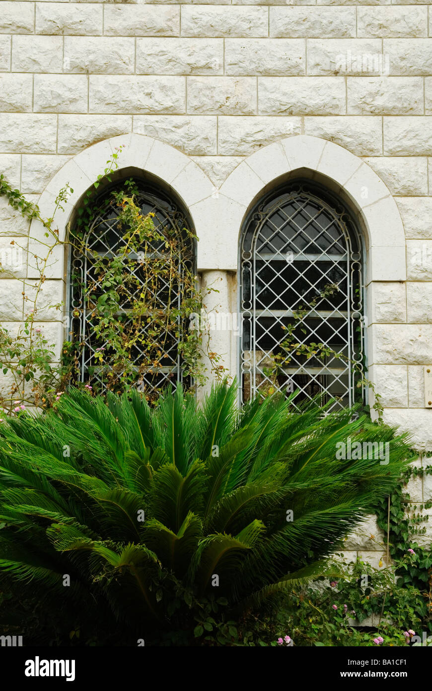 Rundbogenfenster im Libanon Middle East Asia Stockfoto