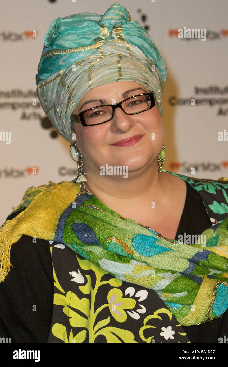 LONDON 26 März Pic zeigt Camilla Batmanghelidjh Teilnahme an der Gala für die ICA die Brauerei London, 26. März 2009 Stockfoto