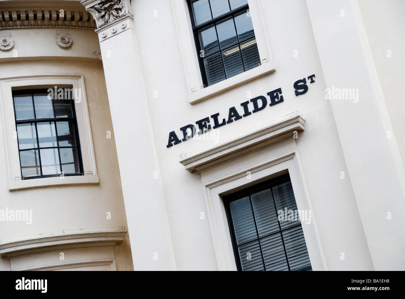 Adelaide Street in der Nähe von Trafalgar Square in London Stockfoto