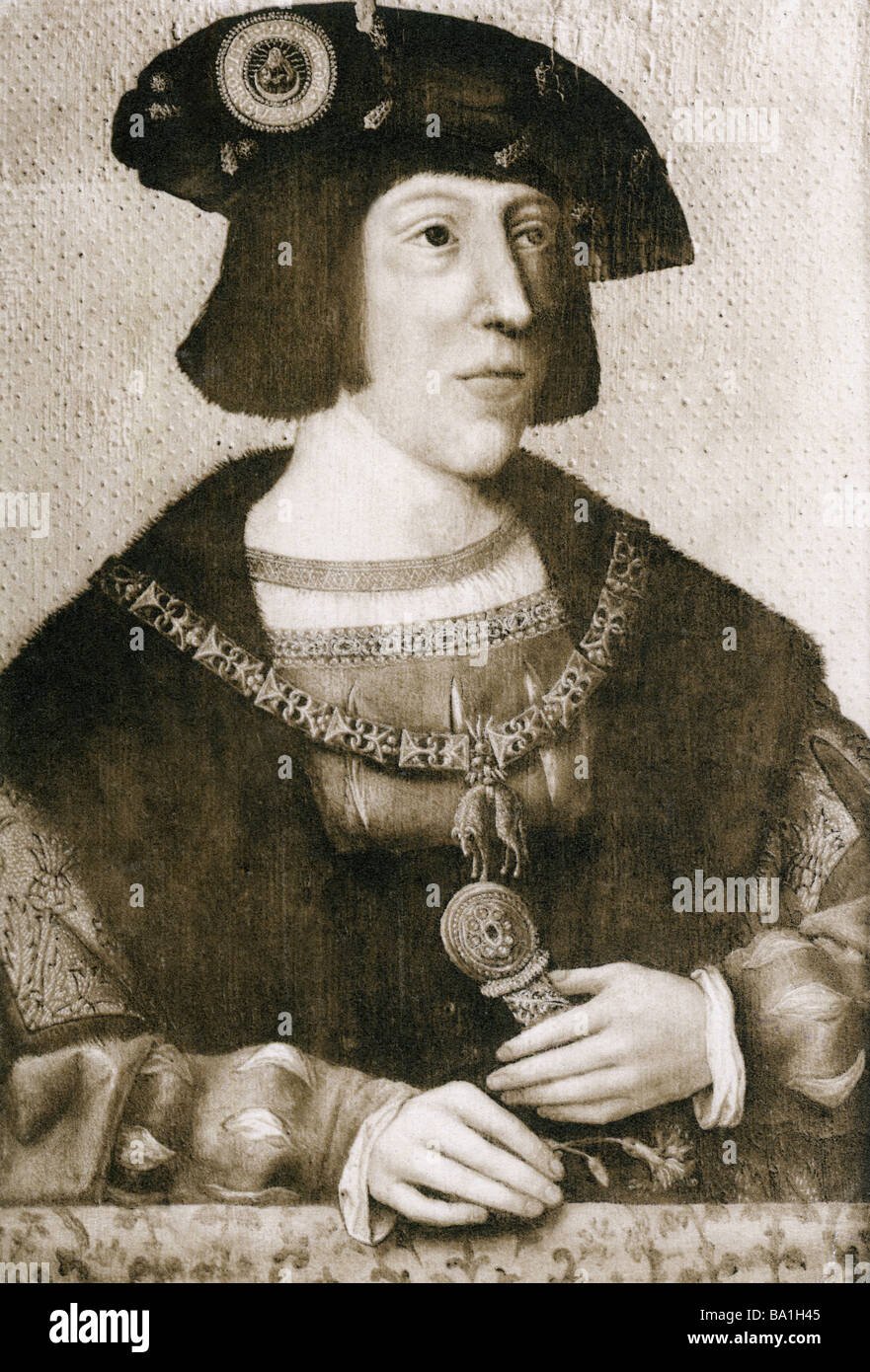 Philip ich "Fair", 22.6.1478 - 26.9.1506, König von Kastilien und Leon 26.11.1504 - 25.9.1506, Portrait, Malerei, ca. 1505, Kunst Stockfoto