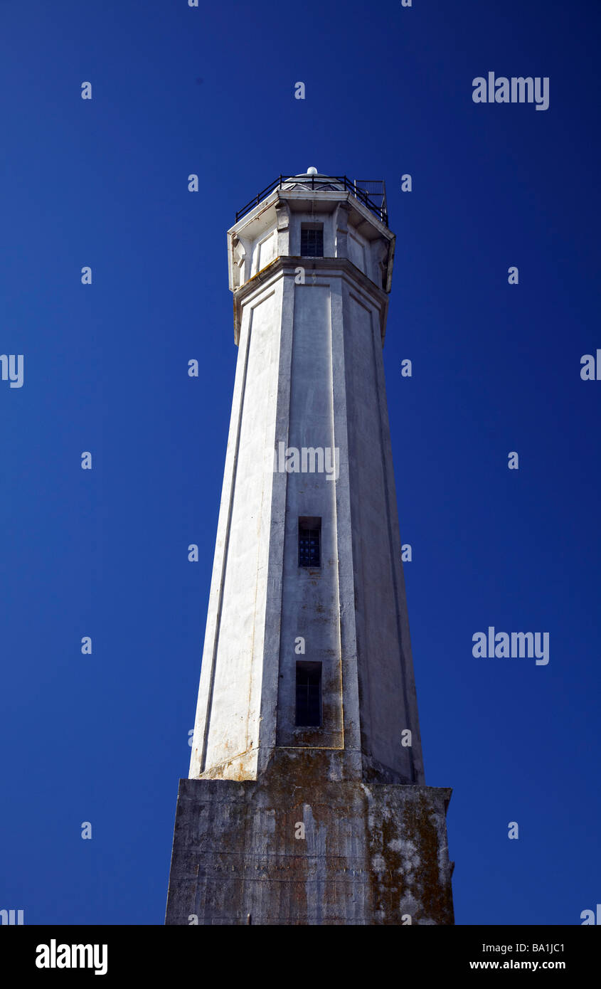 Leuchtturm Gefängnis Alcatraz, San Francisco Stockfoto