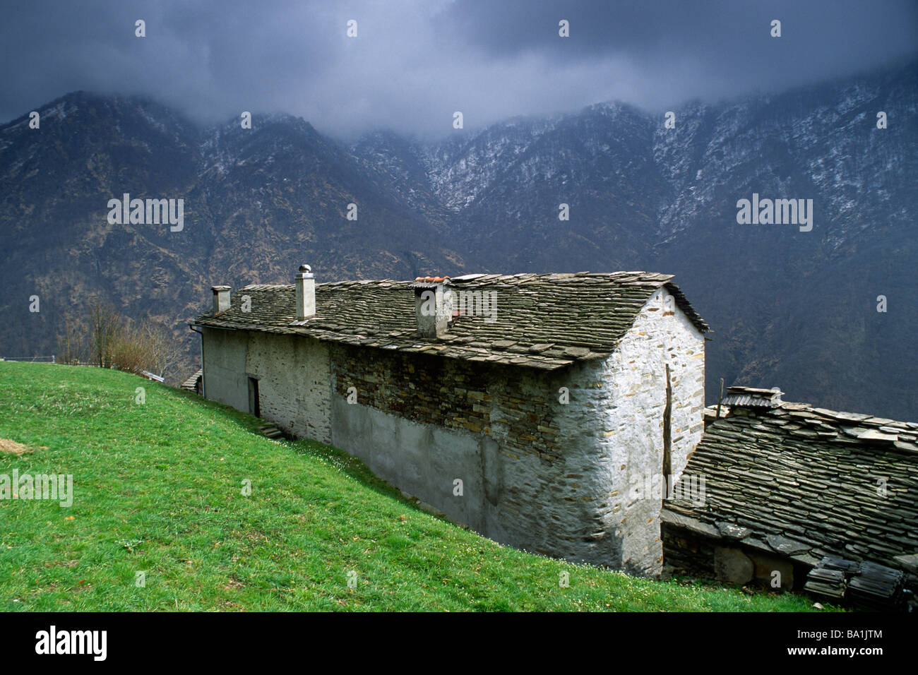Cicogna, Nationalpark Valgrande, Piemont, Italien Stockfoto