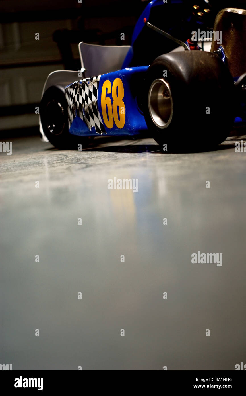 Go-Kart-Seitenansicht Stockfoto