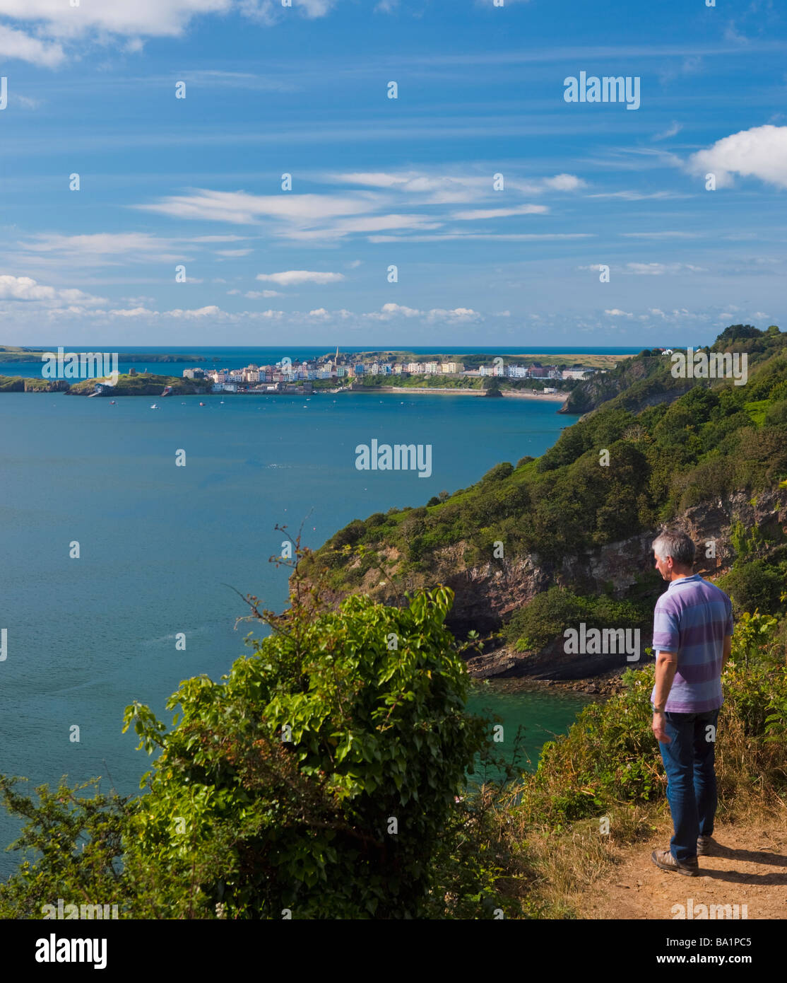 Tenby Pembrokeshire Wales Stockfoto