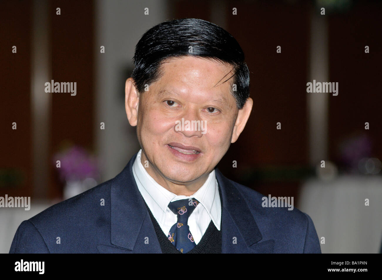 Thailands Minister für Tourismus und Sport, Chumpol Silapa-Archa Stockfoto