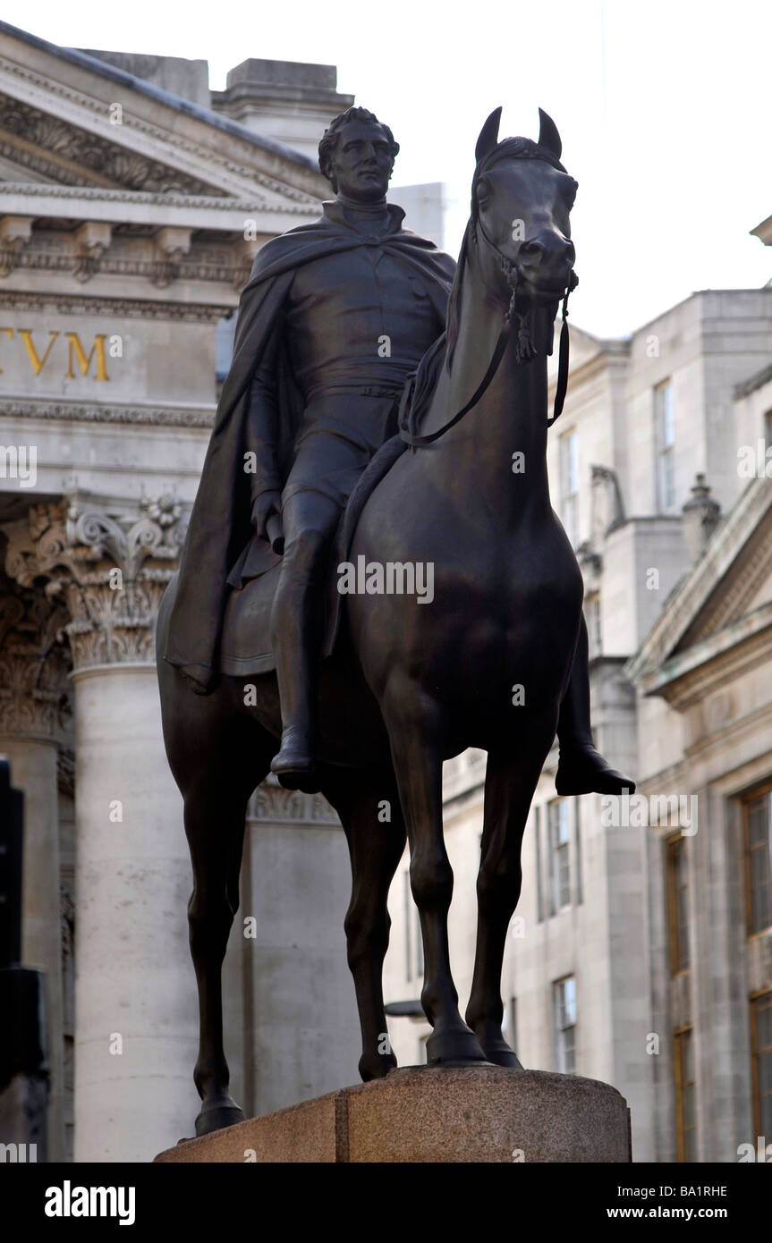 Statue des Herzogs von Wellington, London, England, UK Stockfoto