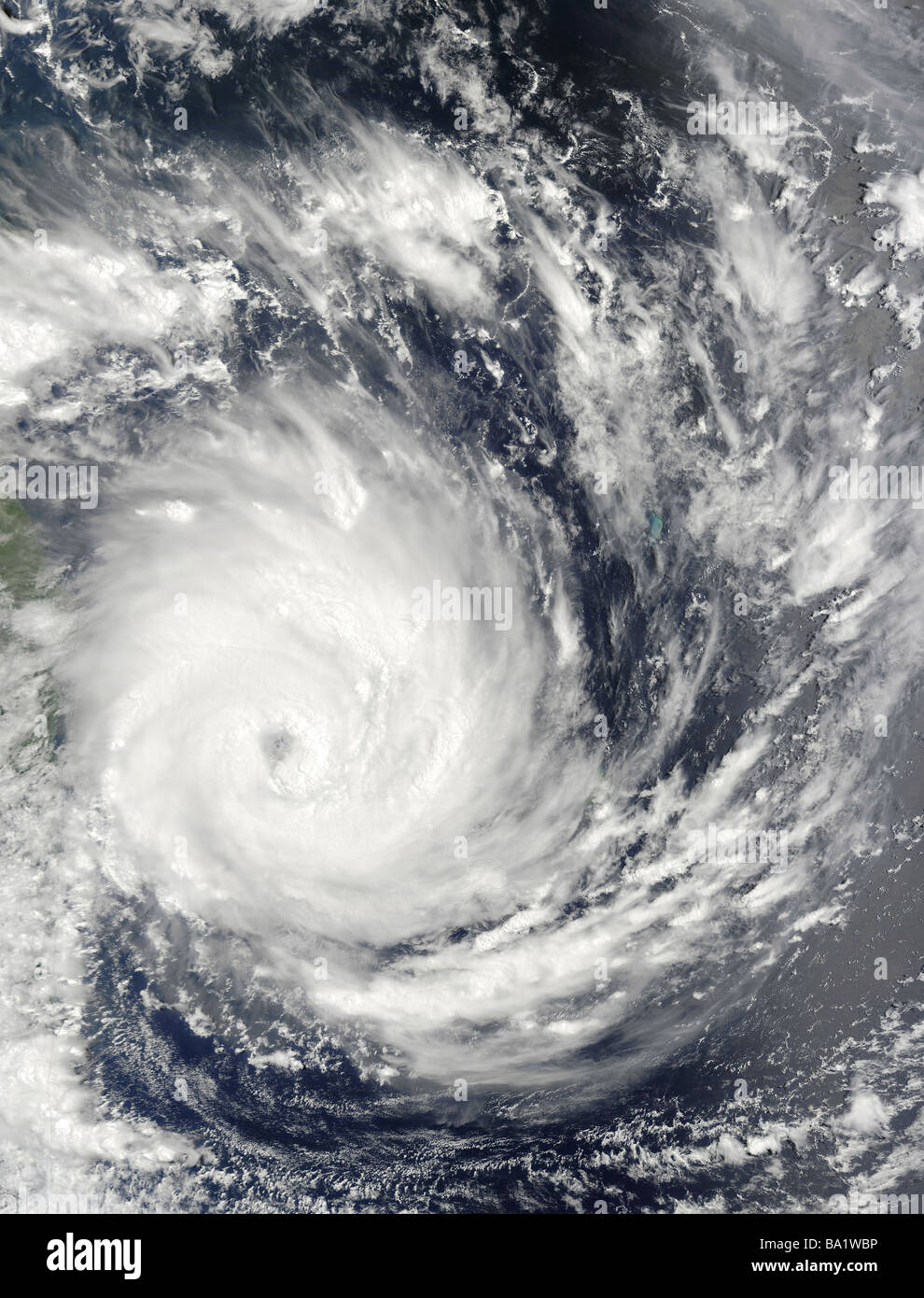 6. Februar 2009 - tropischer Zyklon Gael Madagaskars. Stockfoto