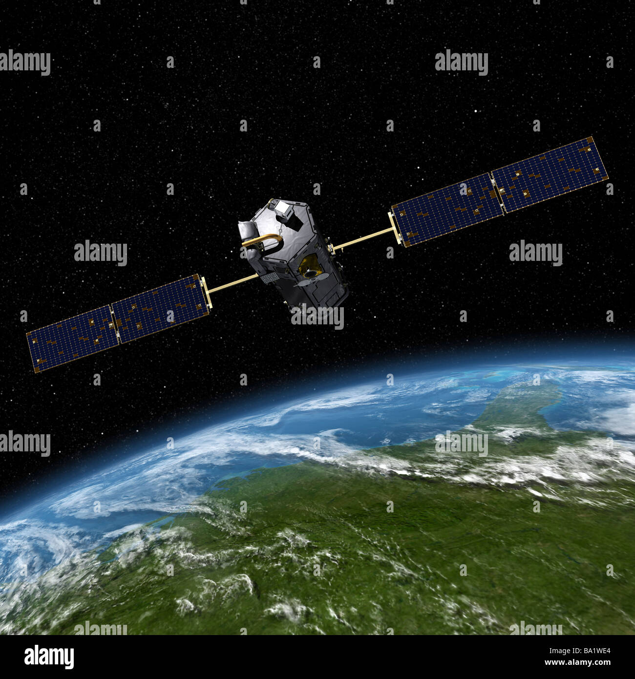 Dies ist eine künstlerische Konzept des Orbiting Carbon Observatory. Stockfoto