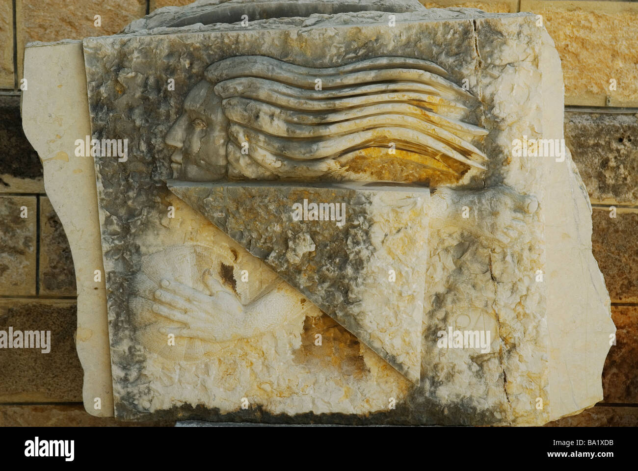 Skulptur in Byblos Libanon Nahost Asien Stockfoto