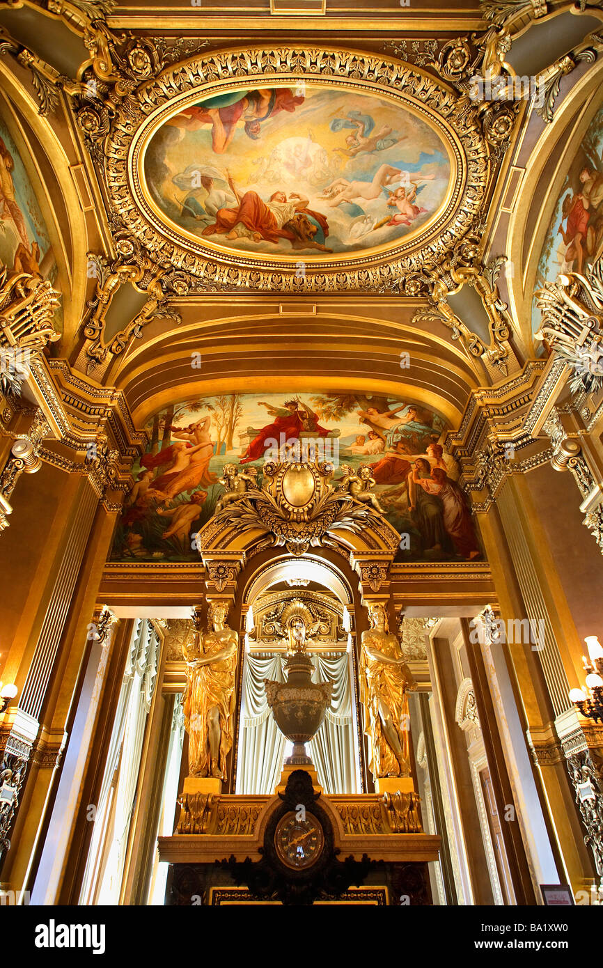 GRAND FOYER OPER GARNIER PARIS Stockfoto