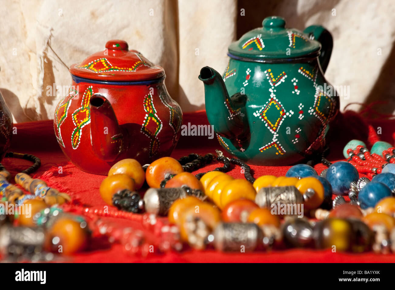 Souvenirs in Chinguetti Mauretanien Stockfoto