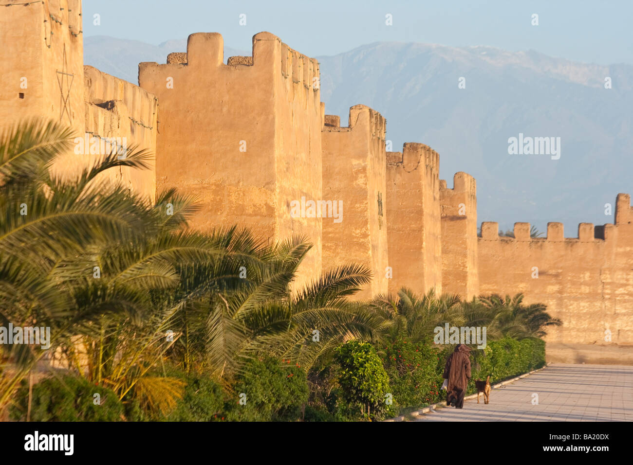 Stadtmauern in Taroudannt Marokko Stockfoto