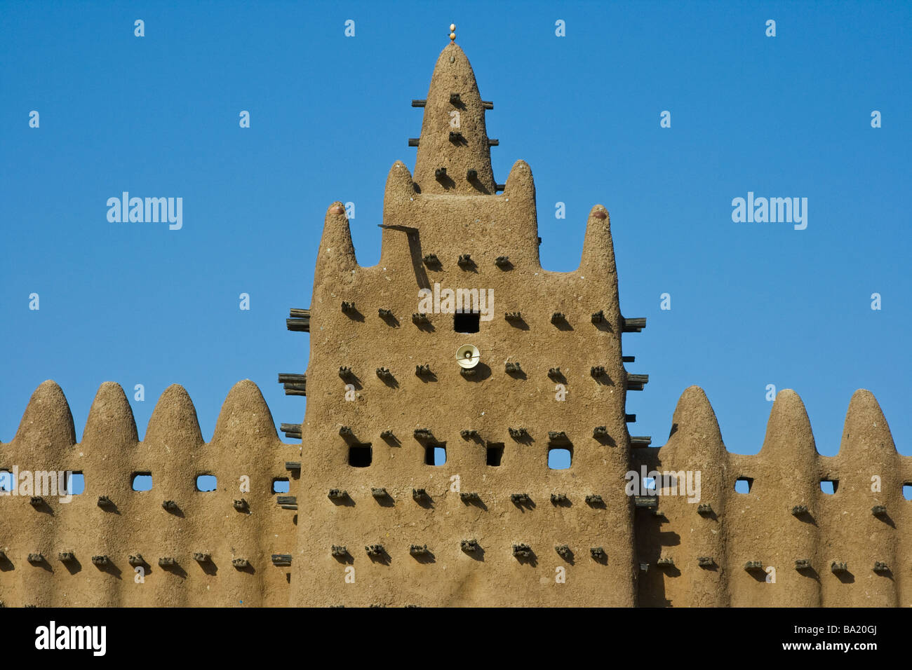 Die große Moschee in Djenné Mali ein UNESCO-Weltkulturerbe Stockfoto