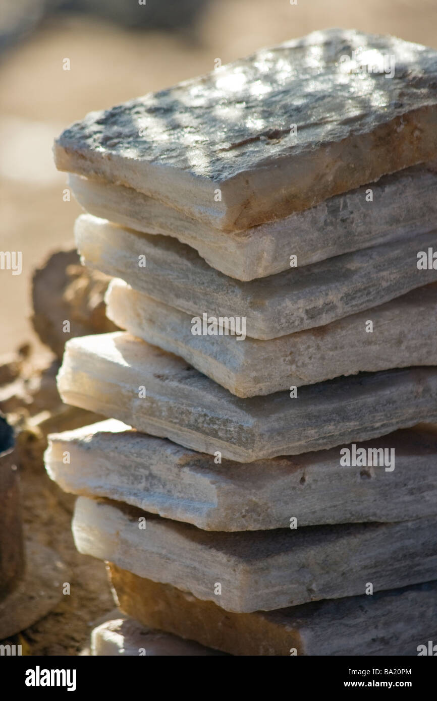 Stücke von Salz zu verkaufen in Mopti Mali Stockfoto