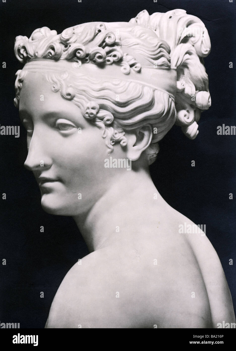 Bonaparte, Pauline Maria Carlotta, 20.10.1780 - 9.6.1825, Duches von Guastalla, Prinzessin Borghese, Porträt, Kopf der Statue durch eine Stockfoto