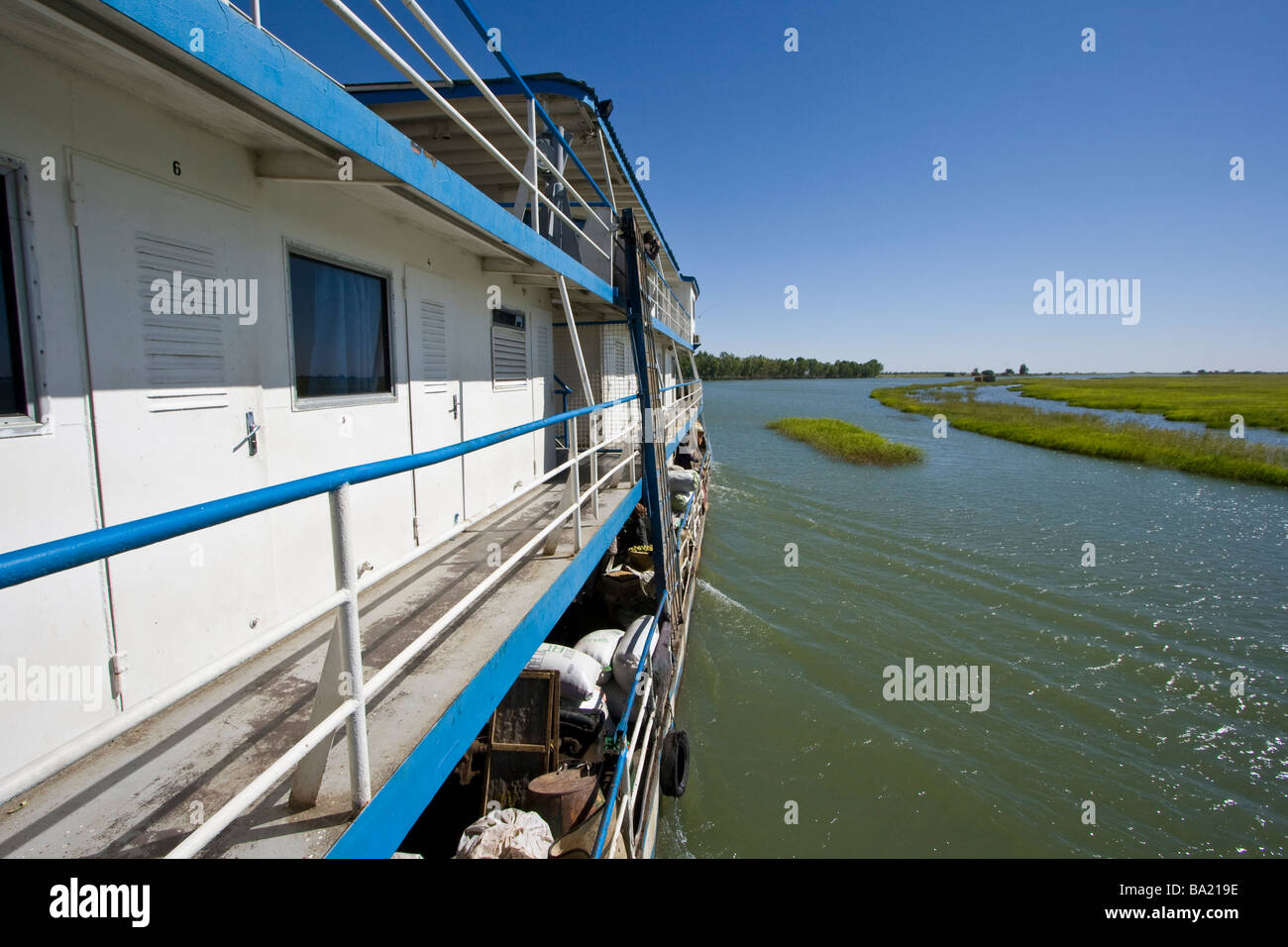 Comanav Boot nach Timbuktu am Niger in Mali Stockfoto