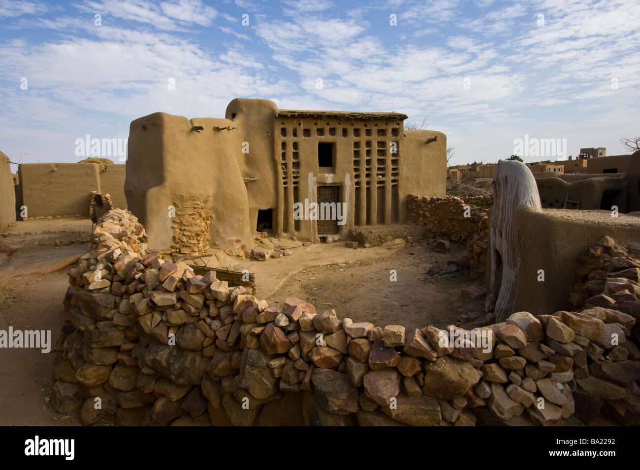 Haus der animistischen Hogon im Dorf Sanga in zahlt Dogon in Mali Stockfoto