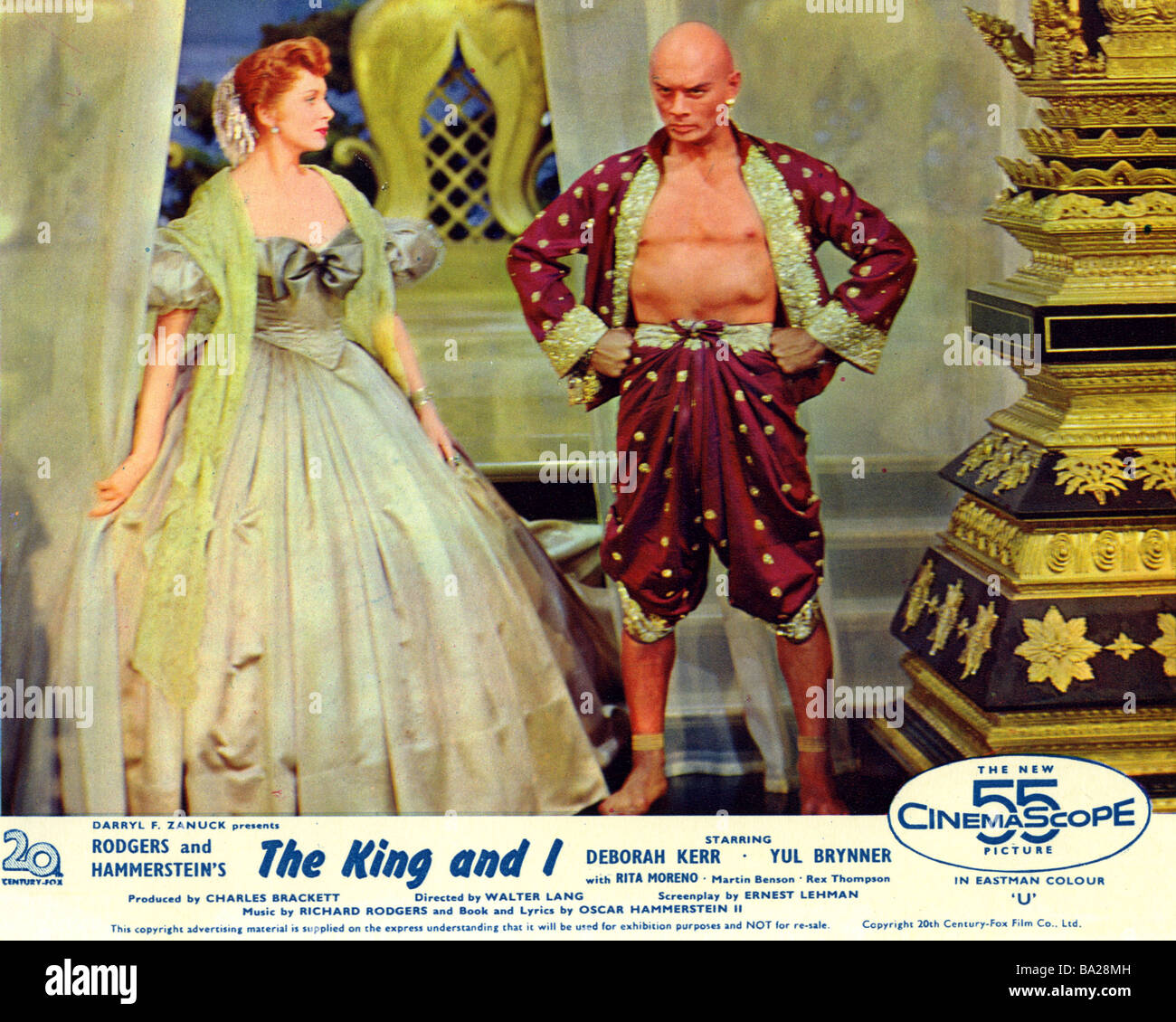 DER König und ich 1956 TCF Film mit Yul Brynner und Deborah Kerr Stockfoto